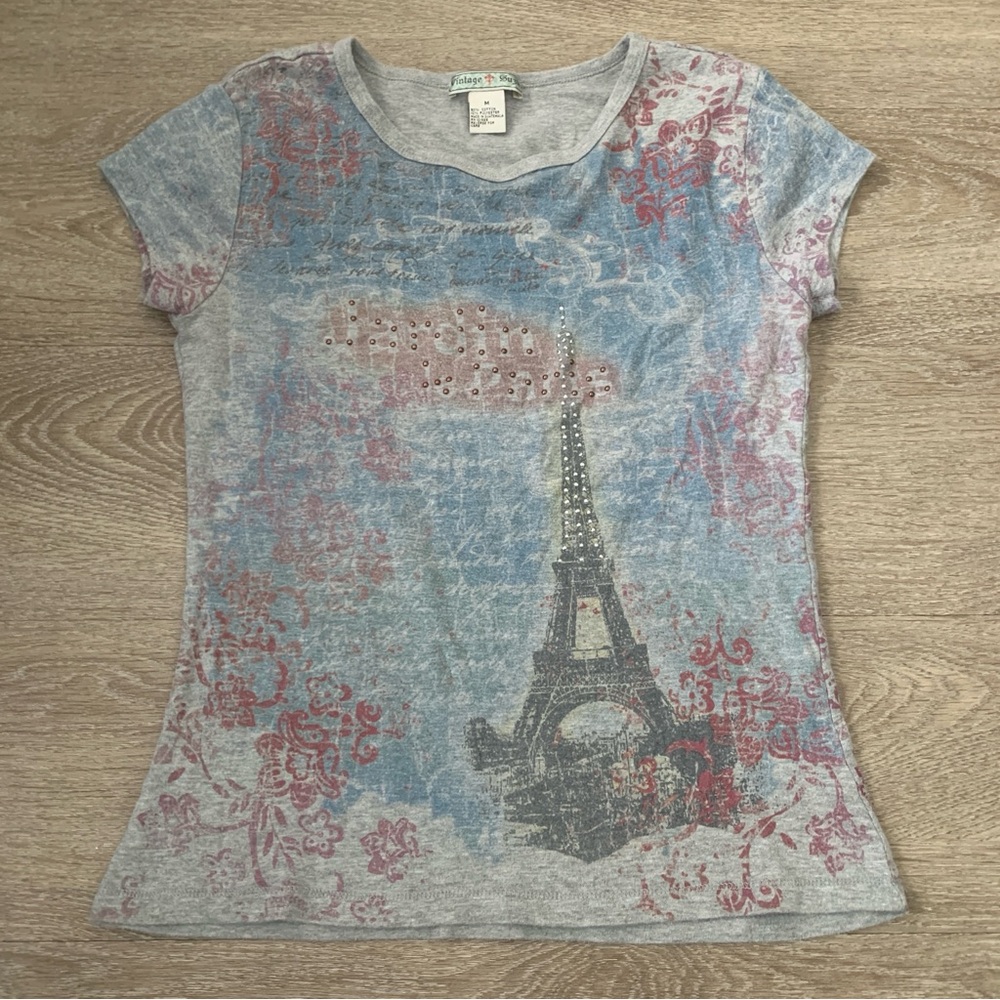 Vintage Suzie Gray Paris Top Size M